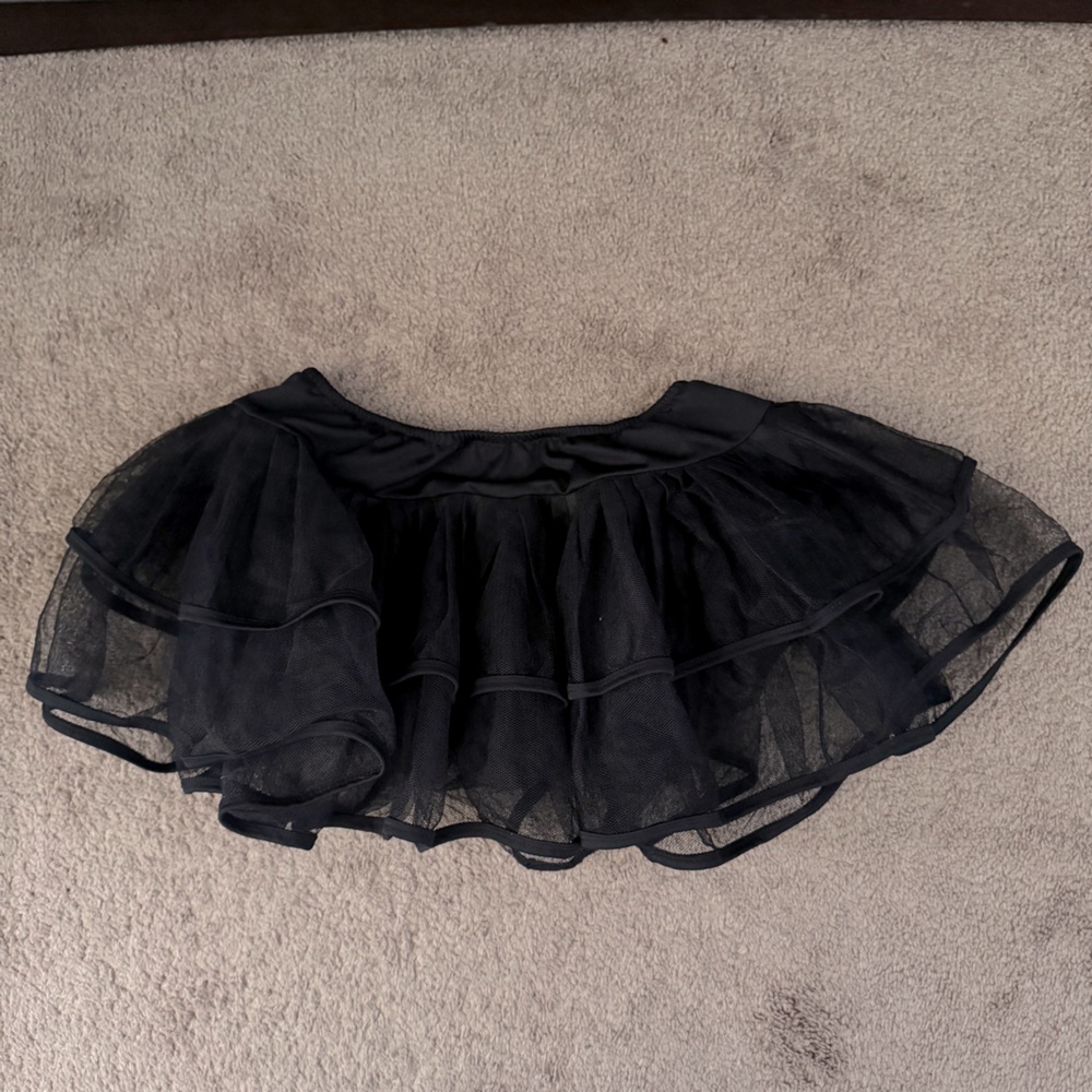 Roma Black Tulle Mini Skirt Tutu